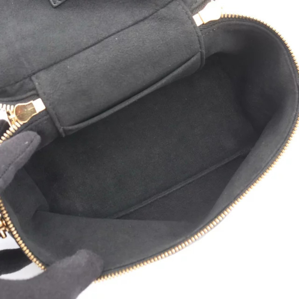 Louis Vuitton Vanity Handbag Leather Monogram Ink Black View 3